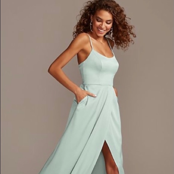 David's Bridal Dresses Dusty Sage Bridesmaid Dress Davids Bridal